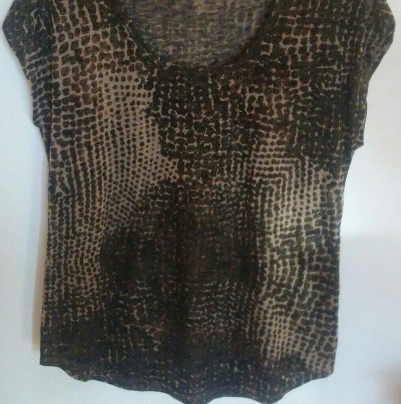 Leopard print short sleeve top - Picture 5 of 5